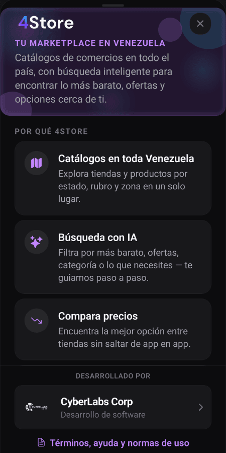 Catálogo en móvil